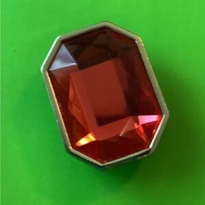 Red gem jibbitz